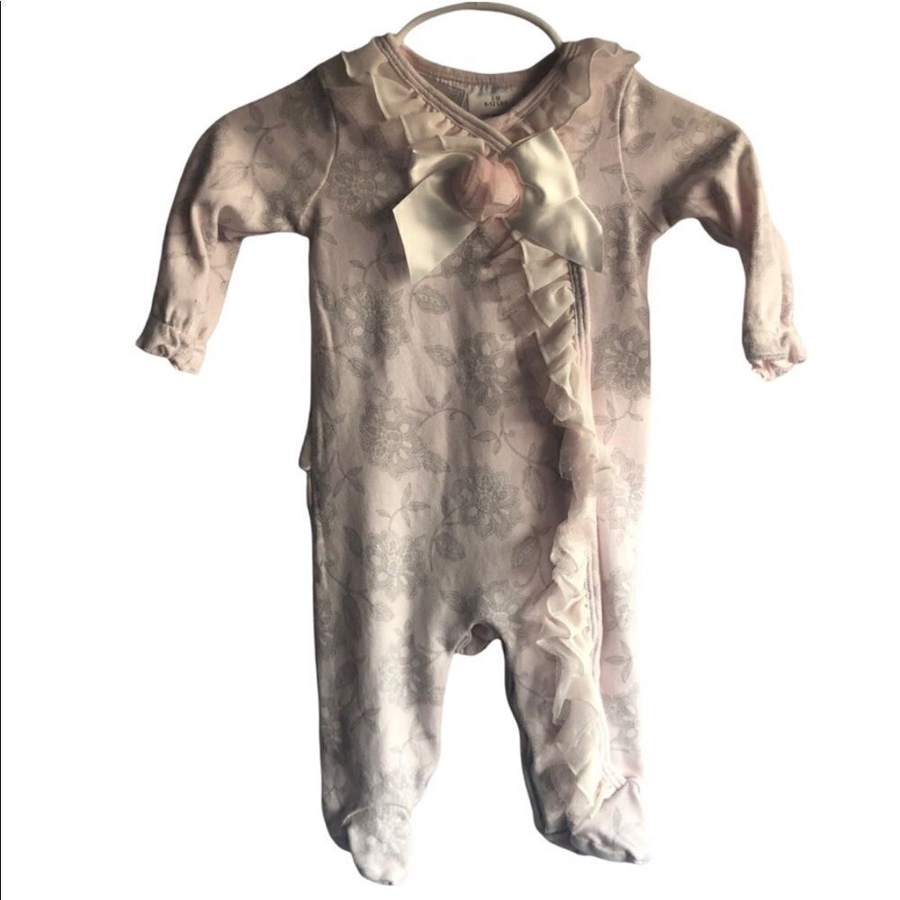 Koala Baby Kid's Light Pink Floral Footed Bodysuit